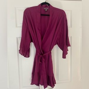 Victoria’s Secret purple satin silk robe